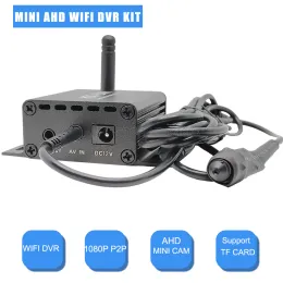 System HD 1080p Mini WiFi DVR -kit med 2,0MP Mini Camera 1Ch AHD Video Recorder Indoor Wireless Small Security Surveillance Video DVR