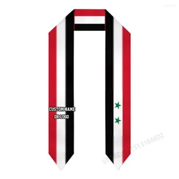 Шарфы пользовательское название или логотип Syria Flag выпускной украл SASH Международное исследование за рубежом в 2024 году.