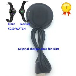 Аксессуары оригинал 4PIN Зарядное устройство док для KC10 Smart Watch Watch Whate Watch Watch Clock Smart Wwatch Magnetic зарядка кабельные зарядные устройства док
