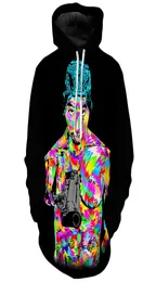 Graffiti -Kunstmuster Men039s 3D -Druck Hoodie Visual Impact Party Top Punk Gothic Round Hals hochwertiger Sweatshirt Hoodie3746327