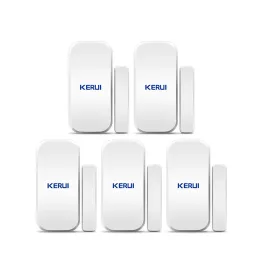 Rilevatore 5pcs Kerui D025 Rilevatore del sensore della porta della finestra per W181 W184 W204 Sistema di allarme di sicurezza domestica Basco da incasso da 433MHz Magnete della porta wireless