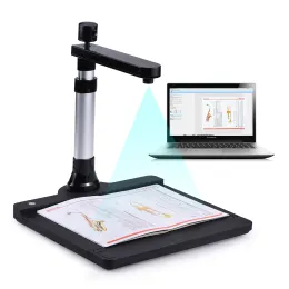 Scanners Dual Lens 10 Megapixel HD A3 Document Scanner OCR Camera Documents Book Scanner Office Book Image Document Camera A4 A5 Scanner