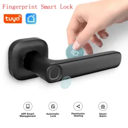 Lock YEEUU R2 Smart Door Lock Fingerprint/NEC Card/Phone APP With Latch Lock Support Tuya/Alexa/Google Home