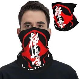 Lenços símbolo de karatê kyokushin e kanji bandana peças balaclavas máscara de máscara de máscara de lenço de cabeça multiuso esportes unissex adultos adultos