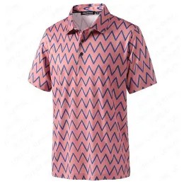 Camisas novas camisas de golfe para homens Desempenho seco Prind PRIMEIRA CURTA MUDEIRA MUDEIRA MUITO DE GOLF CHAMADAS DE POLO