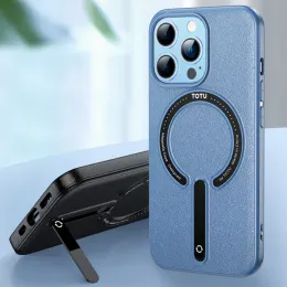 Bracelets Magnetyczny obudowa dla iPhone 13 Pro Case bezprzewodowa ładowarka magsAfe Magnet TPU Tylna okładka z kreatywnym uchwytem telefonu