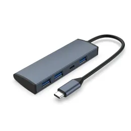 Станции 4 в 1 USBC Ноутбук USB Тип C Hub Multiploort Adapter Docking Station с USB3.0