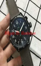 Paradropper LT Staffel 7 Limited Edition Men watch 01 774 7661 7734Set TS Japan quartz 6S10 Fabric leather strap PVD WristWatch7848772