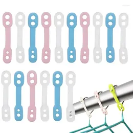 Hangers Anti-Drop Buckle 20pcs Non-Slip Balcony Clothes Hanger Hook Durable Fixing Straps Sturdy Laundry Accessories For Home