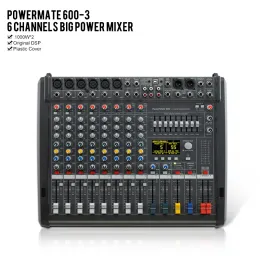 المعدات Powermate 6003 1000W*2 DJ Audio Lowered Mixer PM 6003 PM600 for Stage Show Live Performance Dynacord Mixer