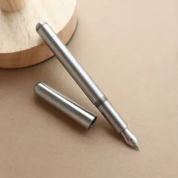 Tools Titanium Pen Pocket Bussiness Outdoors Writing Tools Hand made EDC Silver Color Handcrafted Signature Pens Ink Refillable