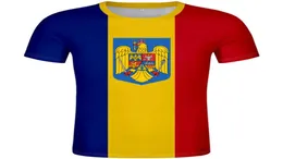 Maglietta Romania Fai da te Fai personalizzata Numero Tshirt Nation Flag Ro Romana Romanese Country College Print Po Clothing9023409