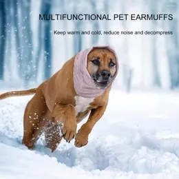 Dog Apparel Hood Earmuffs Calming Ear Cover Snood Elastic Keep Warm Multifunctional Neck And Ears Warmer Pet Earmuff