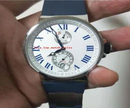 Topselling 2 스타일 UN Men Wristwatches 새로운 해양 제조 로마 디지털 26667343 자동 날짜 45 mm 흰색 다이얼 기계식 자동 8074058