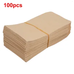Garrafas fáceis de usar sacos de papel kraft 100 pcs mini pacotes de moedas envelopes perfeitos para organizar itens pequenos design de cores marrons