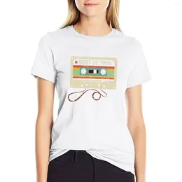 Женские поло в 1974 году 49-летняя смешная винтажная кассетная футболка 49-й день рождения подарок для мужчин.