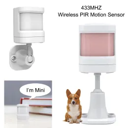 كاشف ACJ 433MHz PIR Motion Sensor Mini Antipet Wireless Infrared Detector for PG103 107 G20 G30 GSM Home Security System