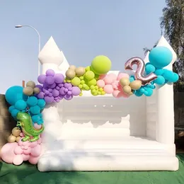 Utomhusaktiviteter 13x13ft uppblåsbar bröllop studsar Vitt hus födelsedagsfest jumper bouncy slott
