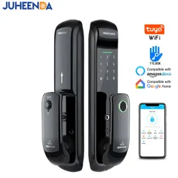 Lock Ttlock App Smart Door Lock Bluetooth Tuya WiFi Fingerprint Smart Card Fechadura Eletronica Home Office Intelligent Digital Lock