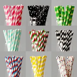 Одноразовые чашки соломинка творческая вечеринка сока столы искусства бумажные батончики для экологически чистого коктейля