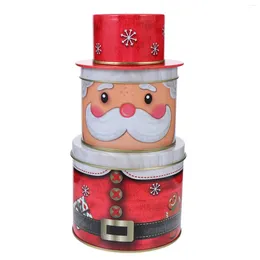 Aufbewahrung Flaschen Mini -Lebensmittelbehälter Weihnachtszinnbox Biscuit Cookie Jar Tinplate Jars Baby Baby