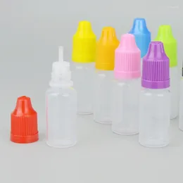 Speicherflaschen 20pcs 10 ml Abnehmbare Kappe mehrfarbige Optionaler transparenter Flasche fein Innenstopfen PP Material Kunststoff leer