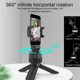 Monopods محمول Apai Genie 360 ​​درجة التناوب الذكي تتبع الوجه كائن Selfie Stick حامل الهاتف المحمول Tripod Live لفيديو مدونة الفيديو