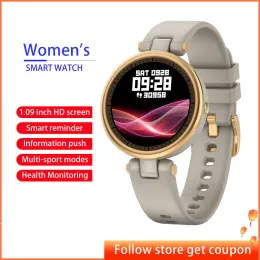 Смотрите QR01 Smart Watch Wome Women Fitness Tracker Smart Wwatch 2022 Ladies Birstwatch Sports Bracelet Monitor Электронные часы Электронные часы