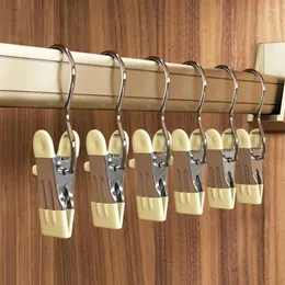 Kleiderbügel 4/5pcs Edelstahl Kleidung Trockenklammern Antislip mit Hakenbügel winddichtem Traaceless Pegs Haus