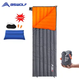 Equipaggiamento Bswolf Camping Ultralight Borse a pelo Down borse impermeabile portatile portatore a pelo da viaggio caldoor