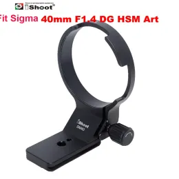 Monopods دعم طوق العدسة Ishoot لـ Sigma 40mm F1.4 DG HSM Art Tripod Mount Lens Adapter New New ISSM40