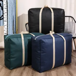 Förvaringspåsar extra stor bagagepåse garderob dammsäker bärbar reseväska vikbar kapacitet täcke kläder behållare