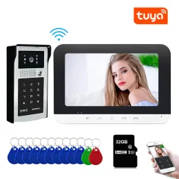 Intercom Tuya Video Modi WiFi Wifi Waterproof Outdoor Bell Intercom Sistema Smart Home Door Telefono con password