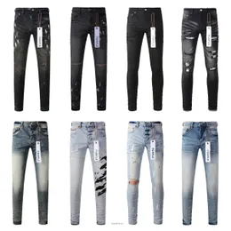 jeans viola designer jeans uomini hip hop hole women and man pantaloni vintage lussuoso punk denim punto punto maschi pantaloni viola