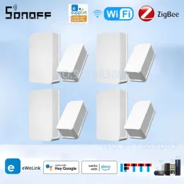 Detector SONOFF ZigBee SNZB04 Wireless Door Window Sensor Smart Open/Closed Detectors EWeLink App Notification Alerts Home Security Alarm