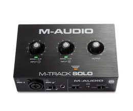 Mikrofony Maudio MTrack Professional Professional Sound Card 2Channel USB Interfejs z kryształowym przedwzmacniaczem dla komputerów Mac i PC