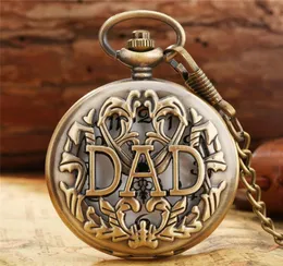 Steampunk Antique Hollow Out Dad Fad Watch Men039S Quartz Adalog Pocket Watches Necklace Stail Chain Gift9699574