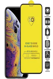 9d Full Cover Kleber Temperiertes Glas für iPhone 6s 7s 8s plus XS max XR 12 Pro Max 65 SE 2020 9d gebogene Kante nach Kante Bildschirm Protecto8574476