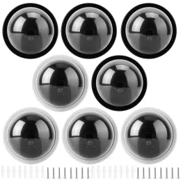 Kamery 4PCS Symulacja kopuły kamera CCTV manekin Fałszywy aparat bezpieczeństwa z migającym LED Light Light Manekin Fake Dome Camera