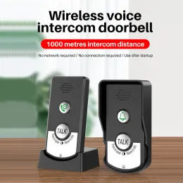 Intercom Wireless Intercom Doorbells Długie odległość InterConkomunicador Voice Doorbell IP54 Waterproof for Home hotel HT