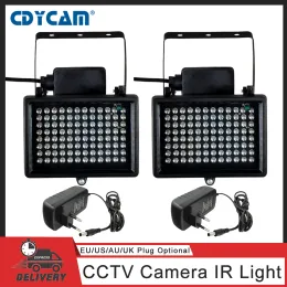 Leitores 96 Iluminador LED Luz de 60m IR Infravermelho Night Vision Auxiliar Lighting Outdoor à prova d'água para câmeras de vigilância de CCTV 12v2a