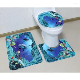 Ванные коврики Ocean World Flannel Fan Pod Home Ванная комната без скольжения