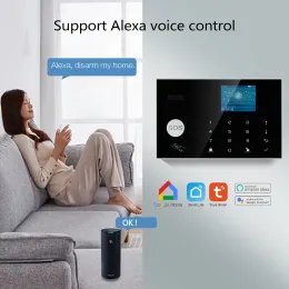 Intercom W7B Tuya bezprzewodowy system alarmowy dla domowego bezpieczeństwa włamywacza 433 MHz WiFi GSM alarm bezprzewodowy Tuya Smart House Control