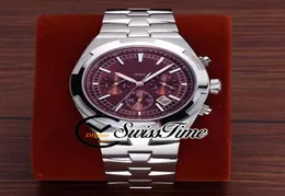 Nuovo quadrante rosso vino 5500v110a all'estero A2813 Orologio da uomo automatico SS Bracciale in acciaio STVC NO CRONOGRAGI STVC Orologi SWISSTI4752384