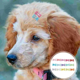 Hundebekleidung 15 Stcs Fliege Krawatte Haustier Haarnadel -Kinder Clips Mini Kinder Barrettes Legierung Sommerhaarpins