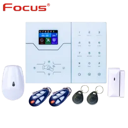 Sats Focus Meian 868MHz English Menu Havgw 4G GSM WiFi Alarm Security Smart Home Burglar System till Antithief Alarm Control med App