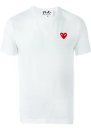 Мужские дизайнерские футболки обручатся с Heart Sport Tee Рубашками Des Garcons White Tshirt Pablo CDG играют для летних веков Tees T5006523