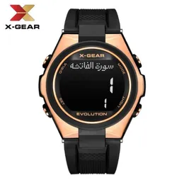 Vista muçulmano para oração com Azan Time Xgear 3880 Qibla Compass e Hijri Alfajr Wristwatch para crianças islâmicas Ramadan presente5092481