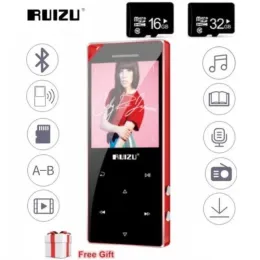 Players Newest RUIZU D05 Bluetooth MP4 Music Player 1.8inch Touch Screen Audio Player With FM Radio Music MP3 HIFI Out Speaker D05