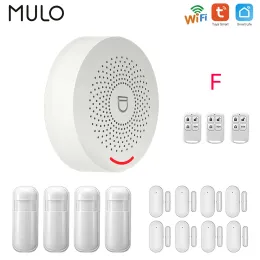 Converters Tuya Wifi Home Alarm System Wireless 433mhz Security Burglar Smart Home App Door Window Sensor Motion Detector